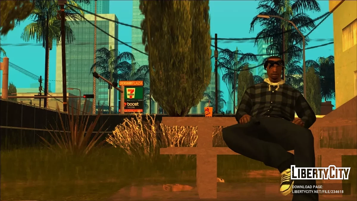 Рубашка с длинным рукавом и капюшоном / GTA San Andreas (iOS, Android)