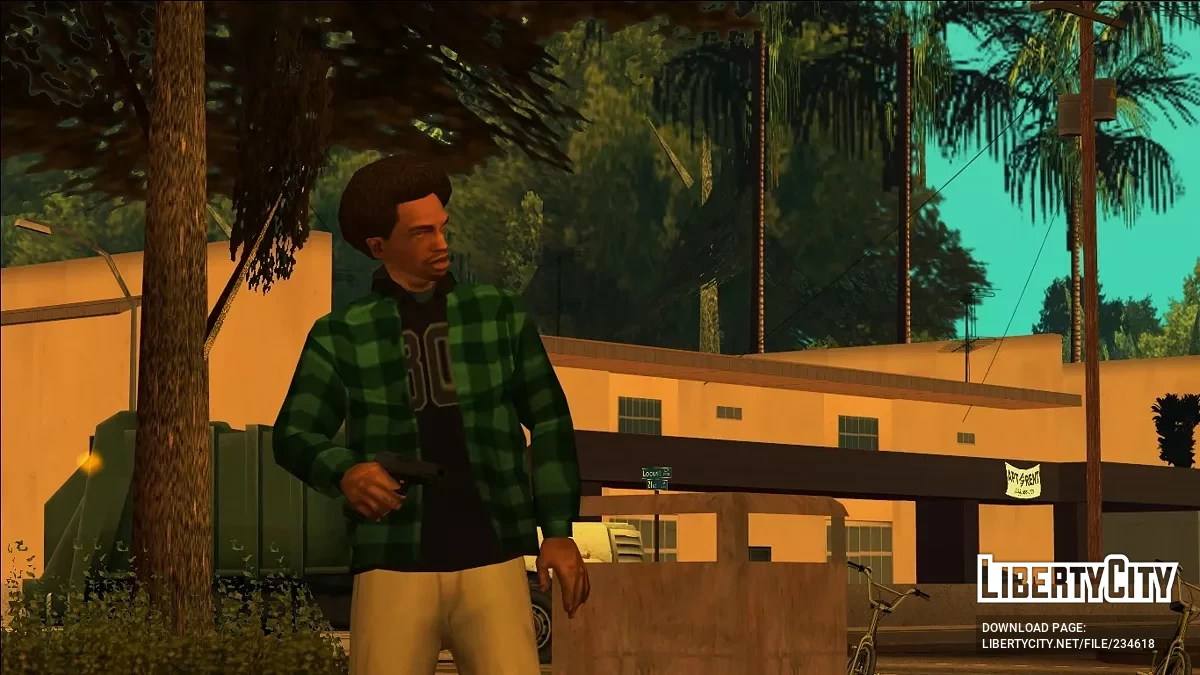 Рубашка с длинным рукавом и капюшоном / GTA San Andreas (iOS, Android)