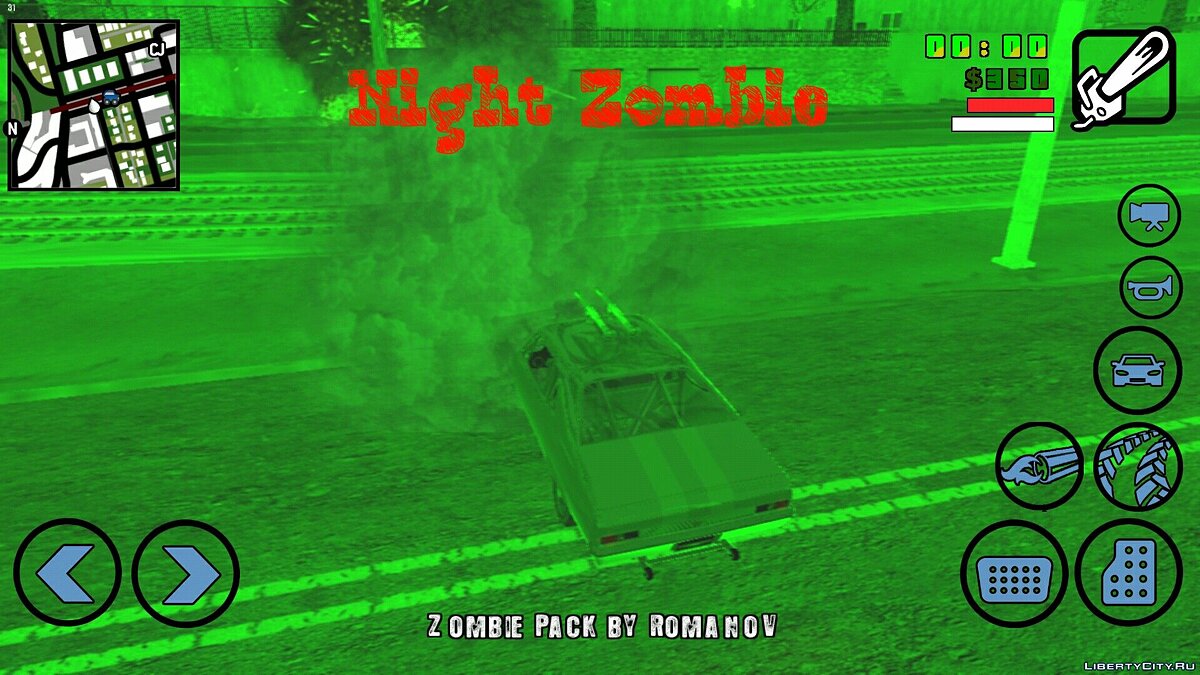 Night Zombie (beta 0.1) для GTA San Andreas (iOS, Android) - Картинка #3