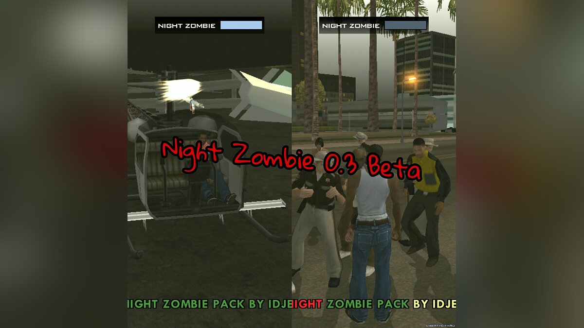 Скачать Night Zombie 0.3 (beta) Final для GTA San Andreas (iOS, Android)