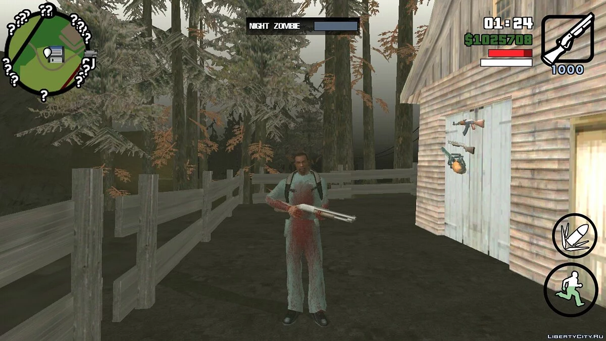 Night Zombie 0.4 (beta) / GTA San Andreas (iOS, Android)