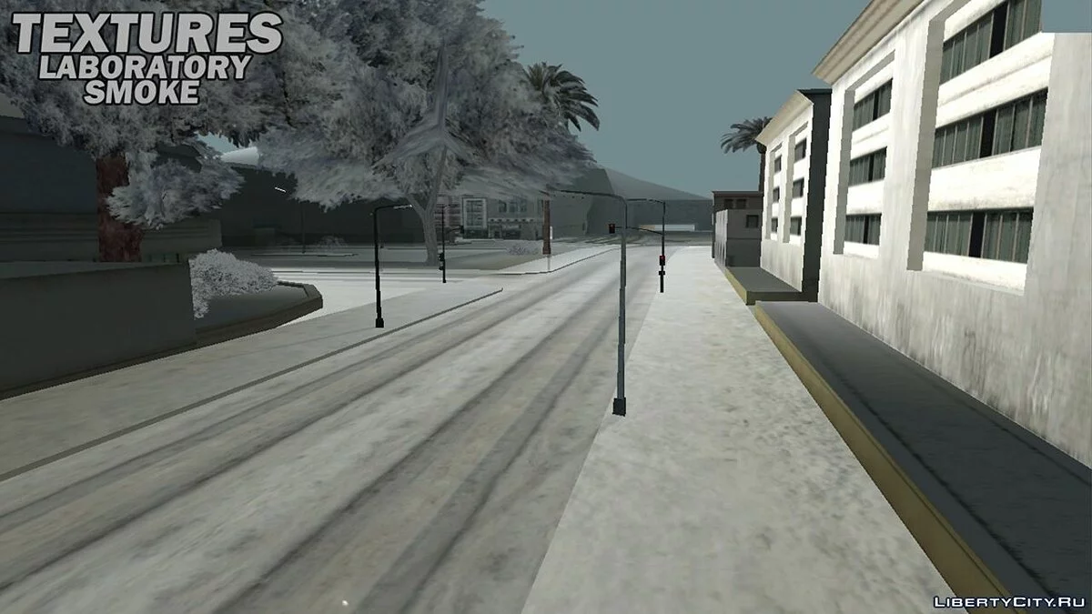 Зимние текстуры по всему штату / GTA San Andreas (iOS, Android)