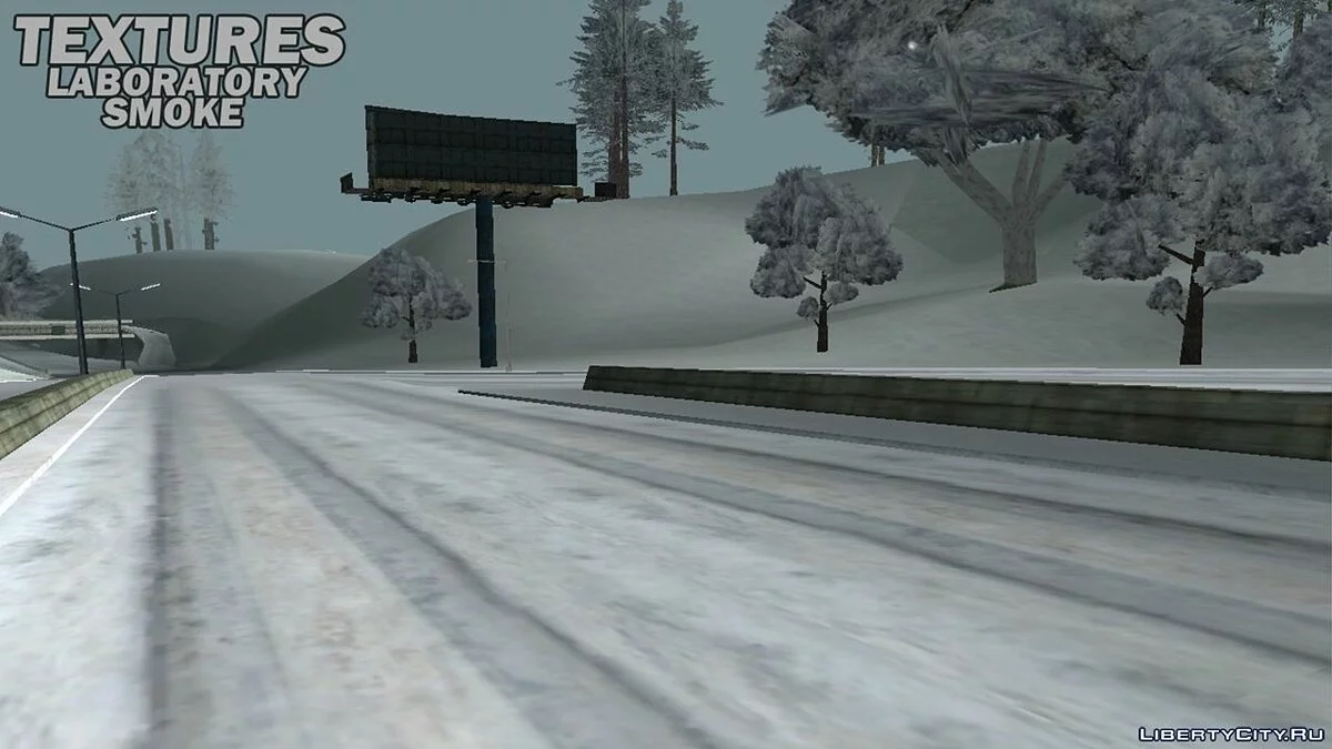 Зимние текстуры по всему штату / GTA San Andreas (iOS, Android)