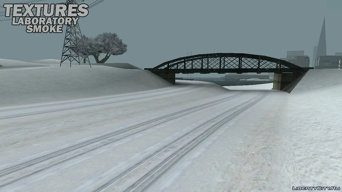 Зимние текстуры по всему штату / GTA San Andreas (iOS, Android)