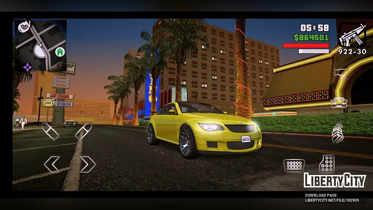 Project 5 - Модпак в стиле GTA 5  / GTA San Andreas (iOS, Android)