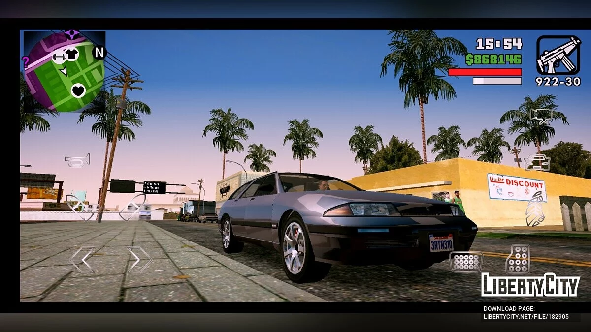 Project 5 - Модпак в стиле GTA 5  / GTA San Andreas (iOS, Android)