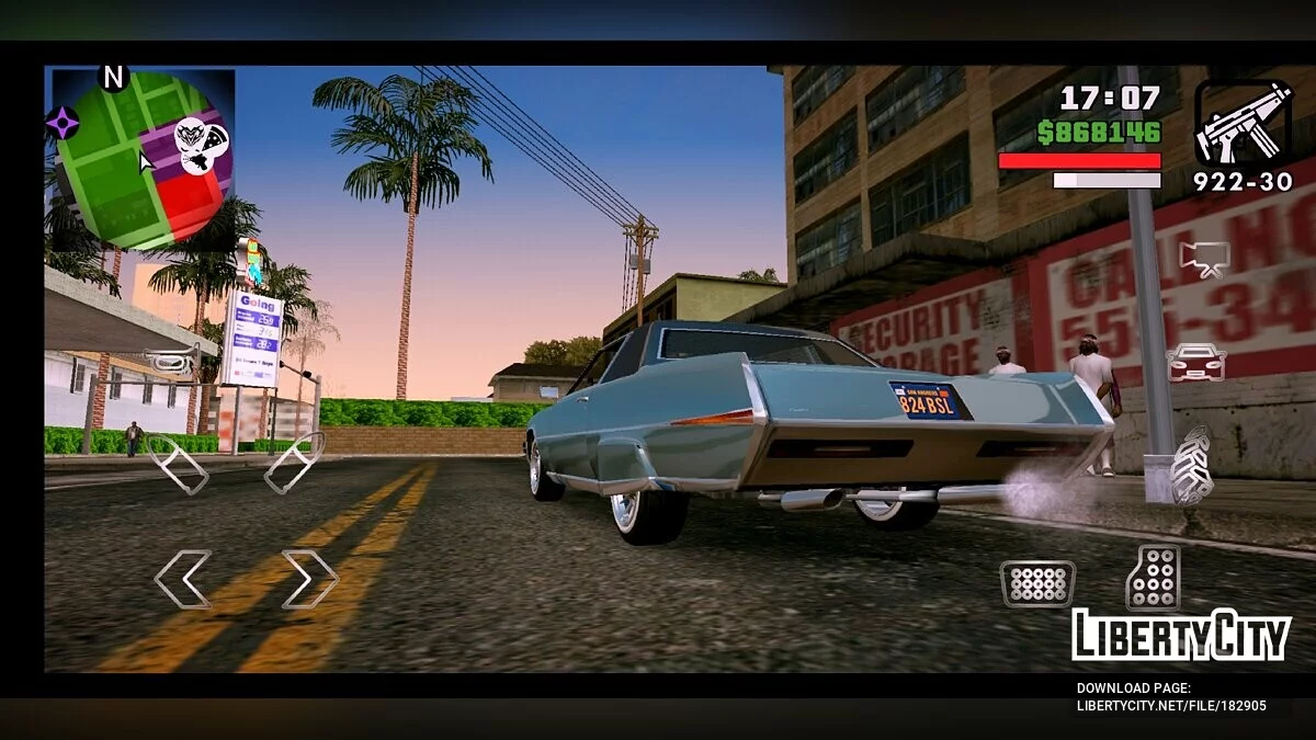 Project 5 - Модпак в стиле GTA 5  / GTA San Andreas (iOS, Android)