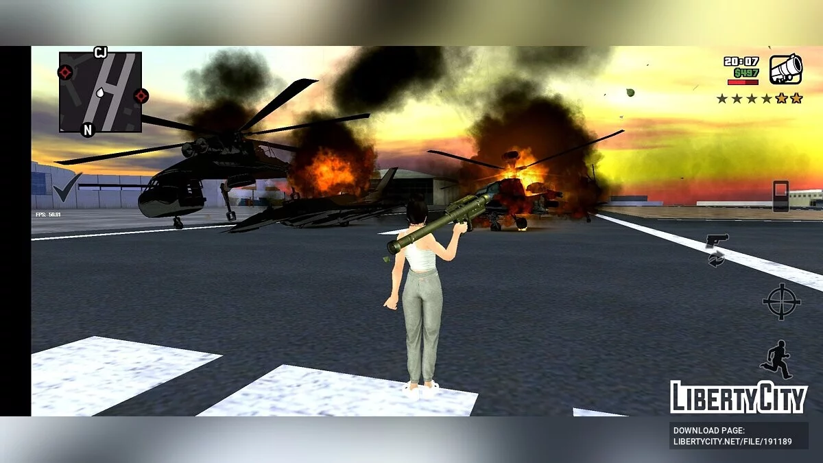 Сборка с реалистичной графикой / GTA San Andreas (iOS, Android)