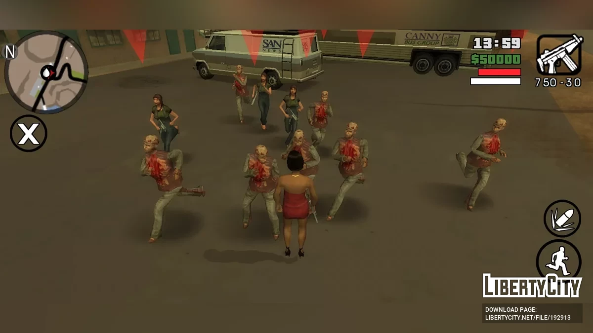 GTA Обитель Зла 3 Mobile / GTA San Andreas (iOS, Android)