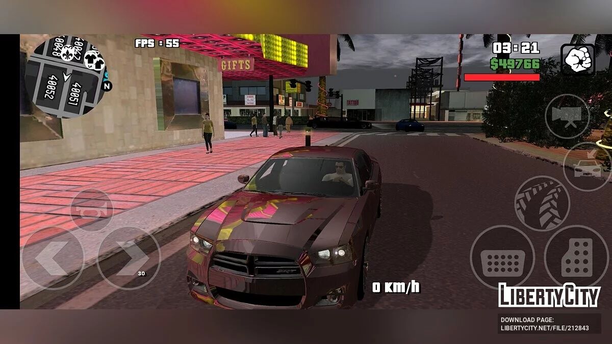 Большая сборка модов - Крутая графика и HQ машины / GTA San Andreas (iOS, Android)