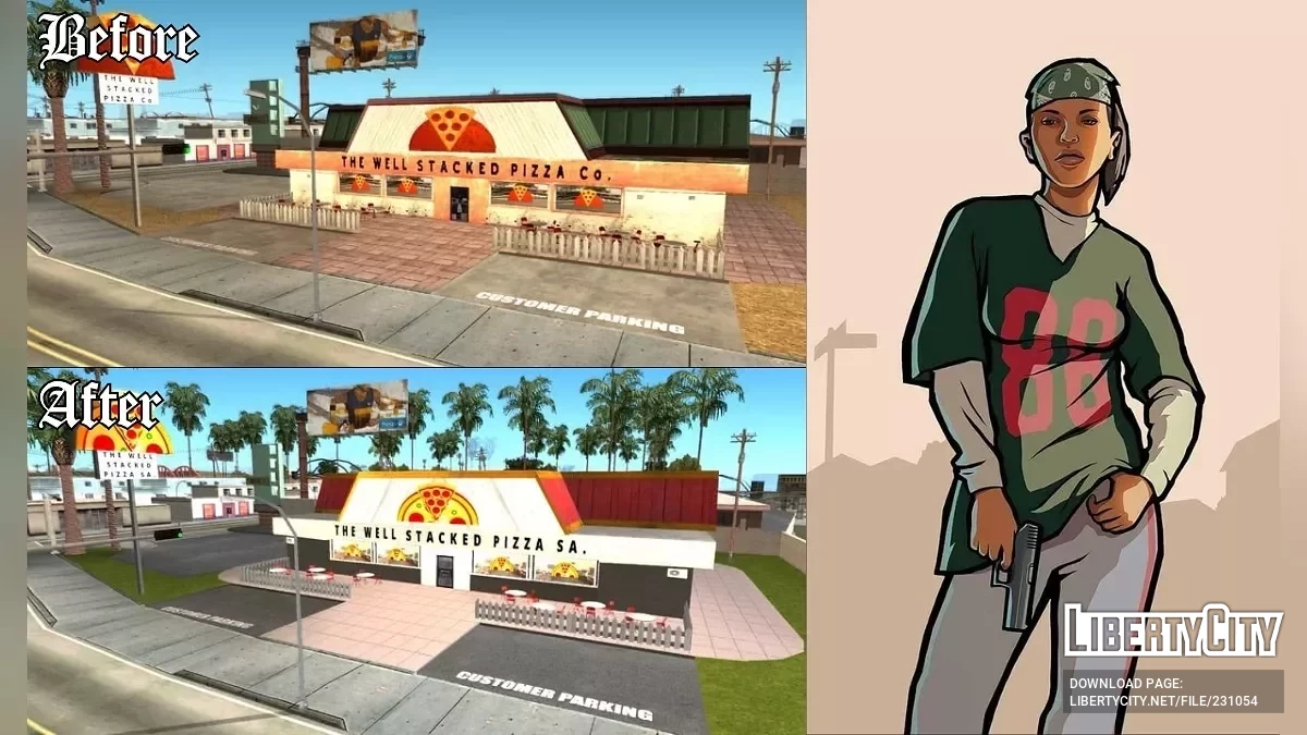 The Well Stacked Pizza SA. / GTA San Andreas (iOS, Android)