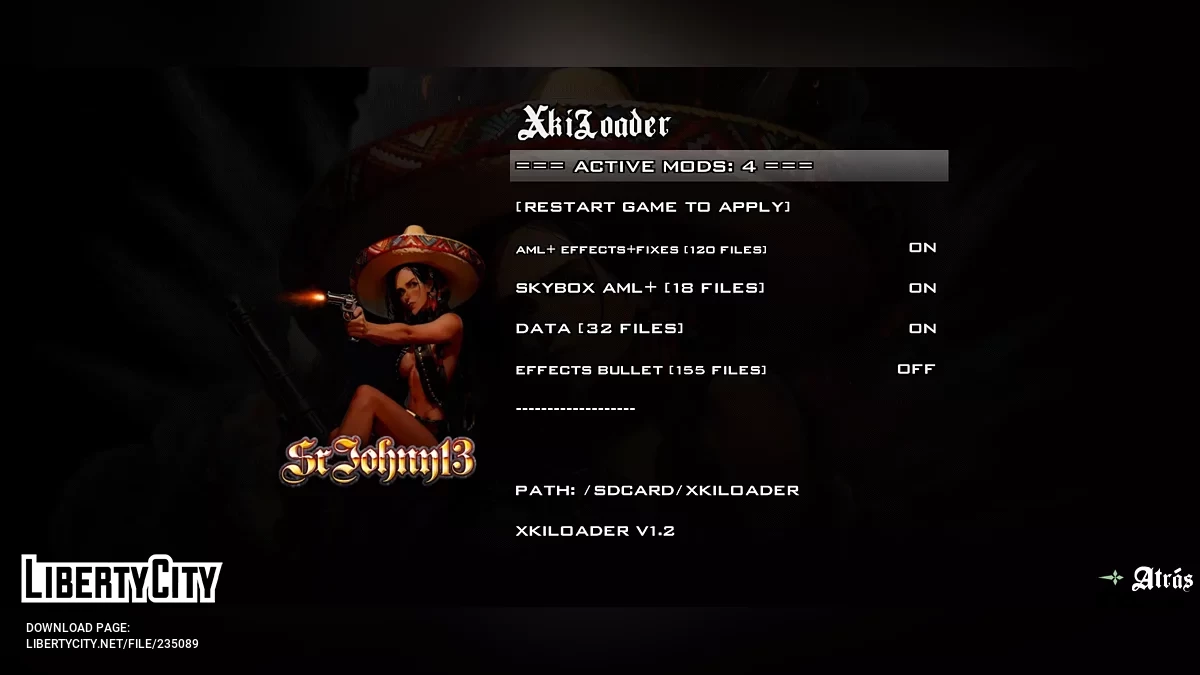 GTAsa AML+ Расширенный проект Brightened - XKiiloader - Adreno / GTA San Andreas (iOS, Android)