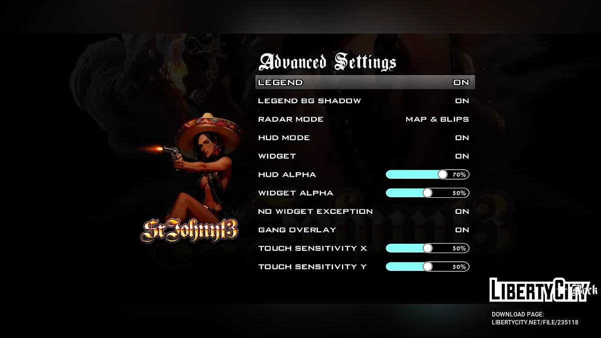 GTAsa AML+ Расширенный проект Brightened - Xkiloader Global (dxt/и т.д./PVR) / GTA San Andreas (iOS, Android)