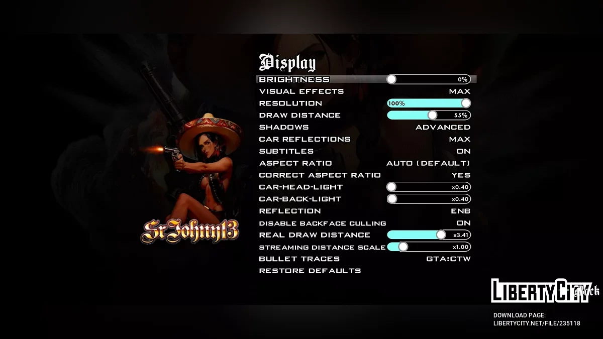 GTAsa AML+ Расширенный проект Brightened - Xkiloader Global (dxt/и т.д./PVR) / GTA San Andreas (iOS, Android)