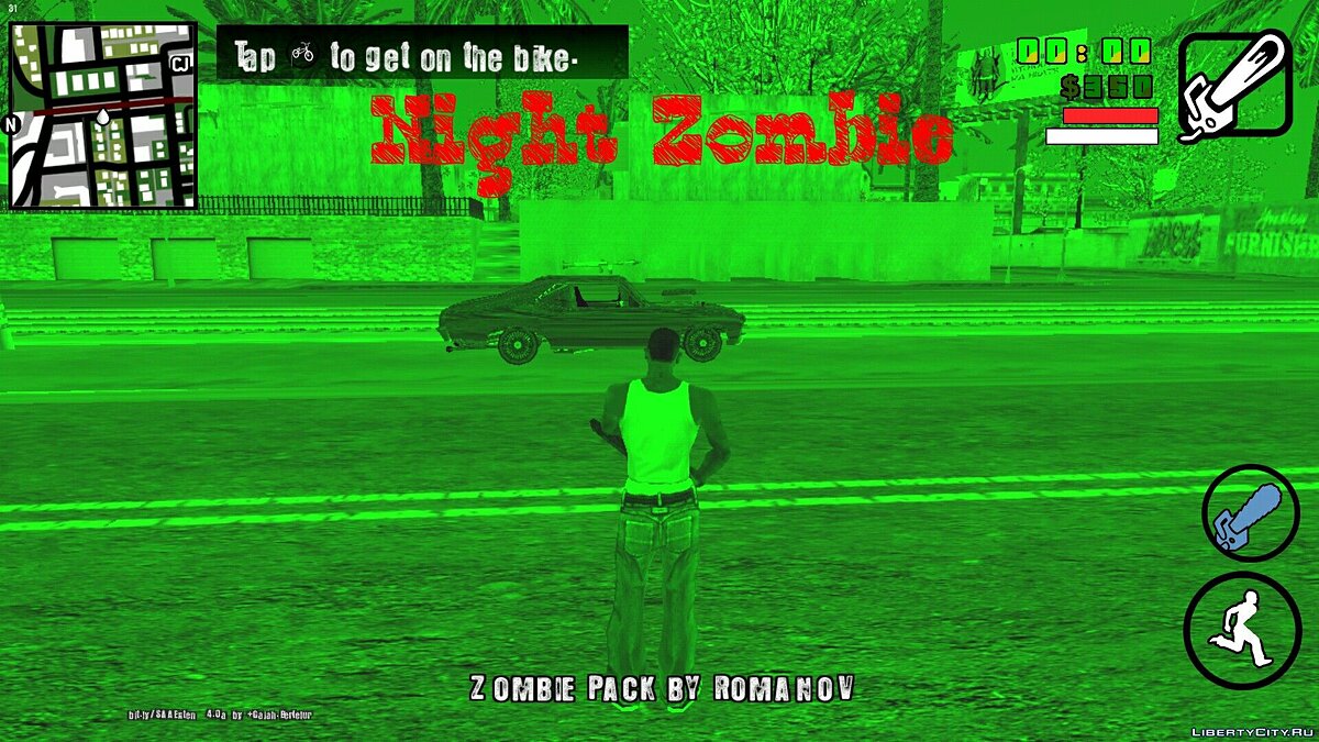 Night Zombie (beta 0.1) для GTA San Andreas (iOS, Android) - Картинка #1