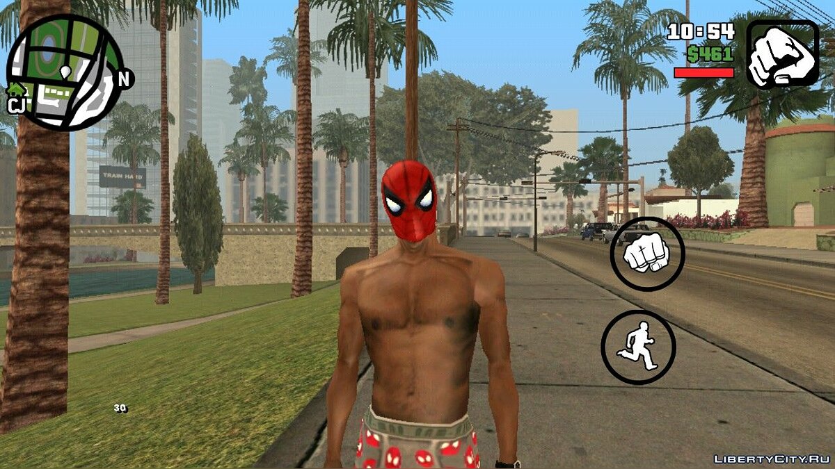 Скачать Маска Человека-паука для GTA San Andreas (iOS, Android)