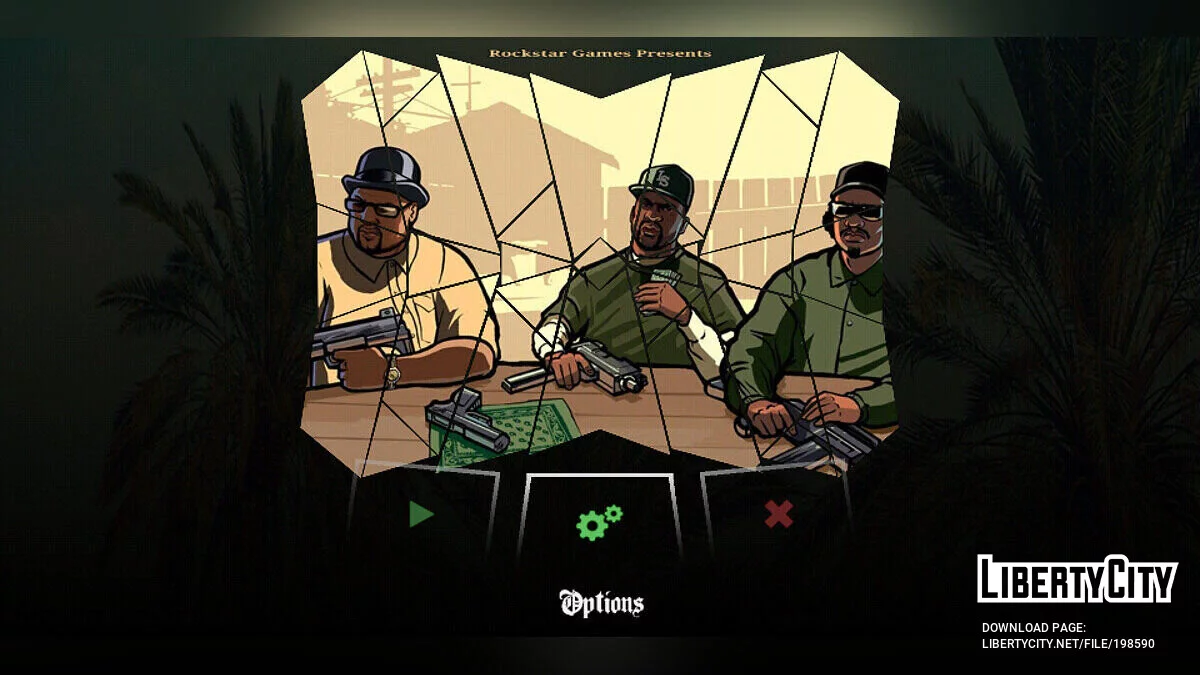 GTA San Andreas: The Definitive Edition - новые текстуры для меню игры / GTA San Andreas (iOS, Android)