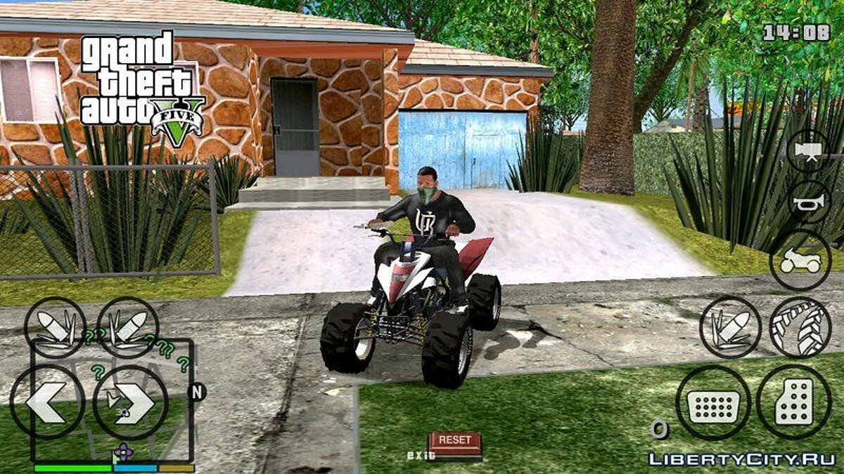 Скачать Real Quad Bike GTA 5 - Квадроцикл из GTA 5 для GTA San Andreas  (iOS, Android)