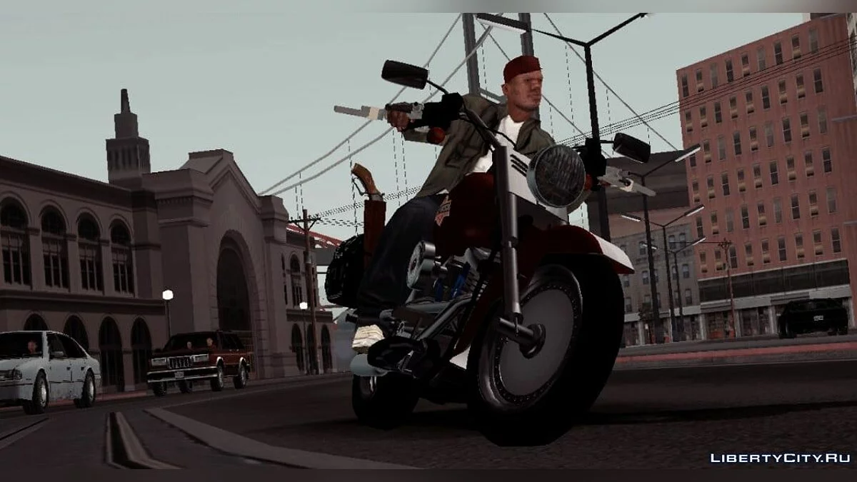 1990 Harley Davidson FLSTF / GTA San Andreas (iOS, Android)