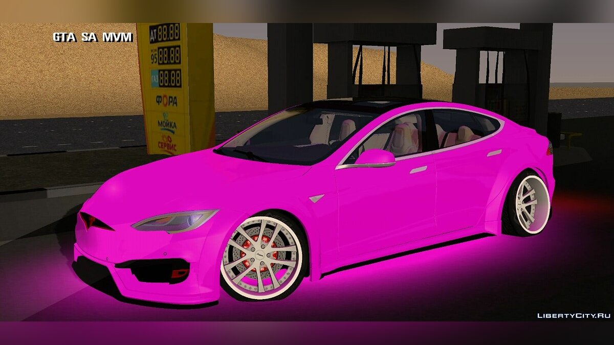 Скачать Tesla Model S (drift) для GTA San Andreas (iOS, Android)