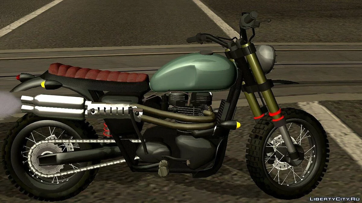 Triumph Bonnevile T-100 Scrambler (только DFF) / GTA San Andreas (iOS, Android)