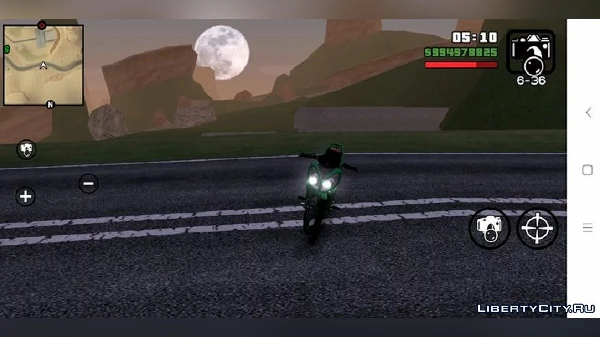 Yamaha X-1R Green / GTA San Andreas (iOS, Android)