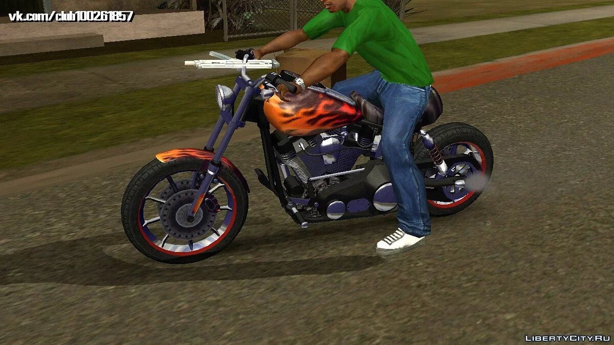 Harley Davidson Dyna T Sport 1999 v0.2 (только DFF) / GTA San Andreas (iOS, Android)