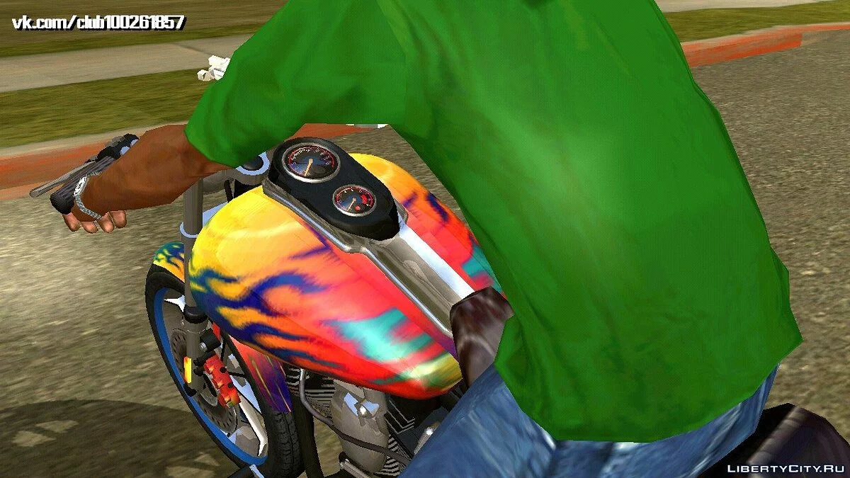Harley Davidson Dyna T Sport 1999 v0.2 (только DFF) / GTA San Andreas (iOS, Android)