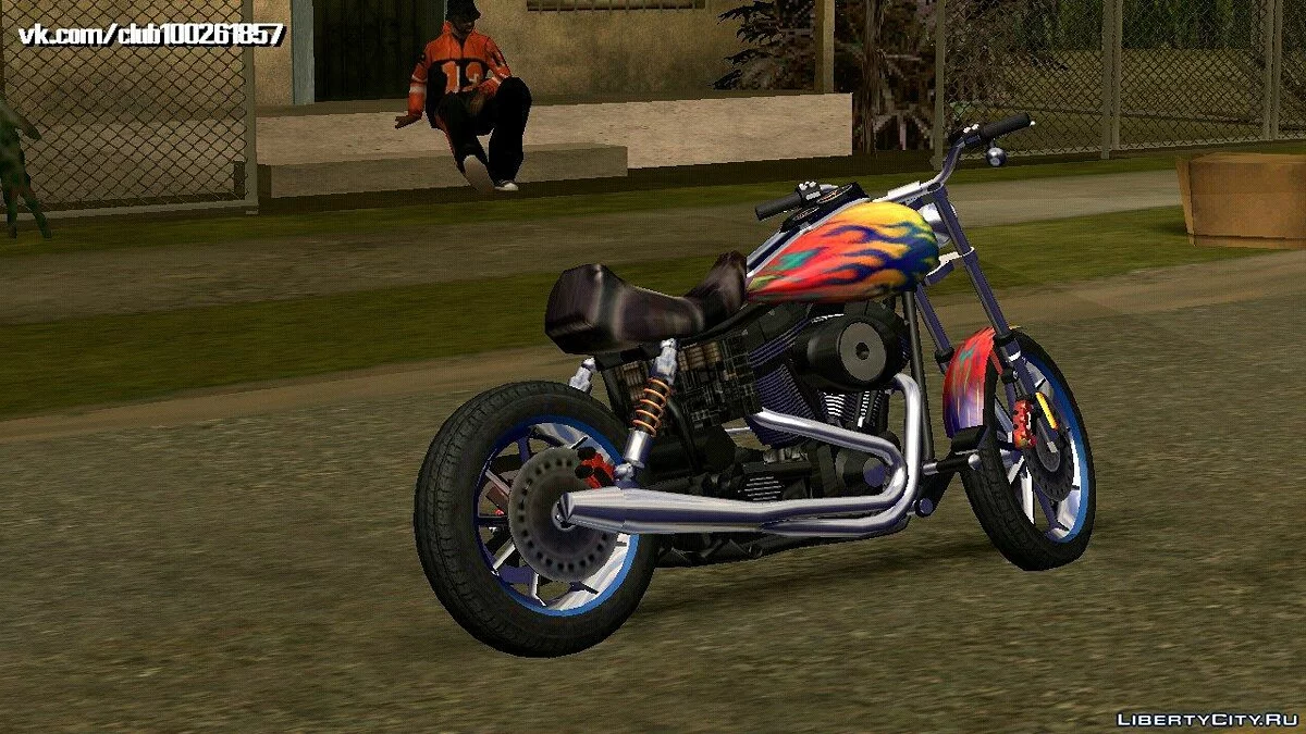 Harley Davidson Dyna T Sport 1999 v0.2 (только DFF) / GTA San Andreas (iOS, Android)