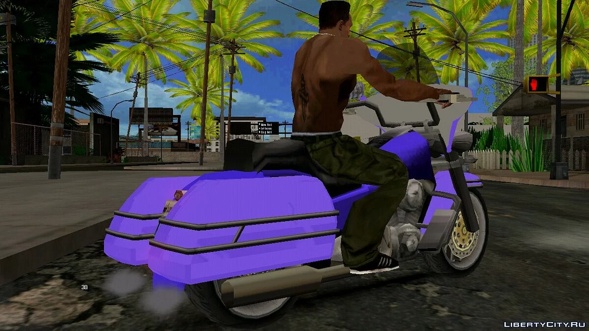 Harley Davidson Electra Glide (SA стиль, только DFF) / GTA San Andreas (iOS, Android)