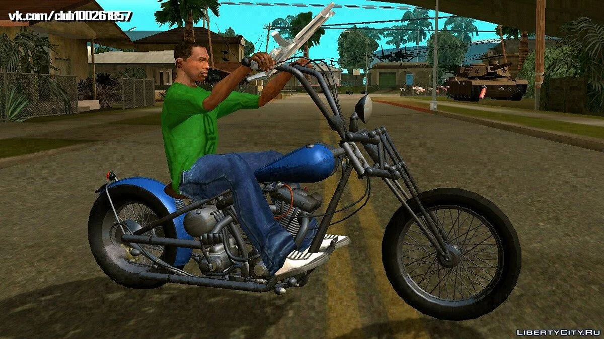 Harley Davidson Sholvehead Chopper (только DFF) / GTA San Andreas (iOS, Android)