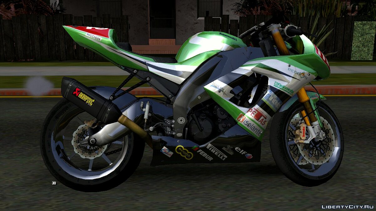 Скачать Kawasaki ZX-10R Ninja для GTA San Andreas (iOS, Android)