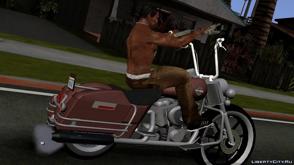 Harley Davidson Road Glide Big Wheel Bagger  / GTA San Andreas (iOS, Android)