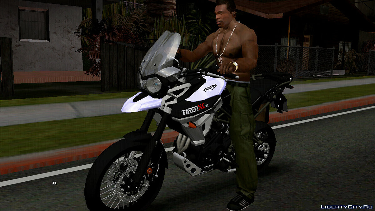 Скачать Triumph Tiger 800 (только DFF) для GTA San Andreas (iOS, Android)