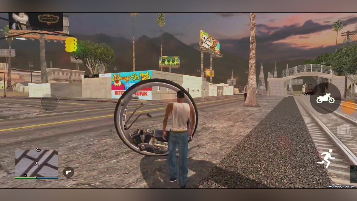 Скачать Mono Wheel Android Updated для GTA San Andreas (iOS, Android)