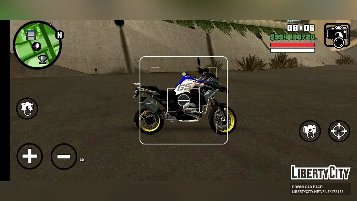 BMW R1250 G.S / GTA San Andreas (iOS, Android)