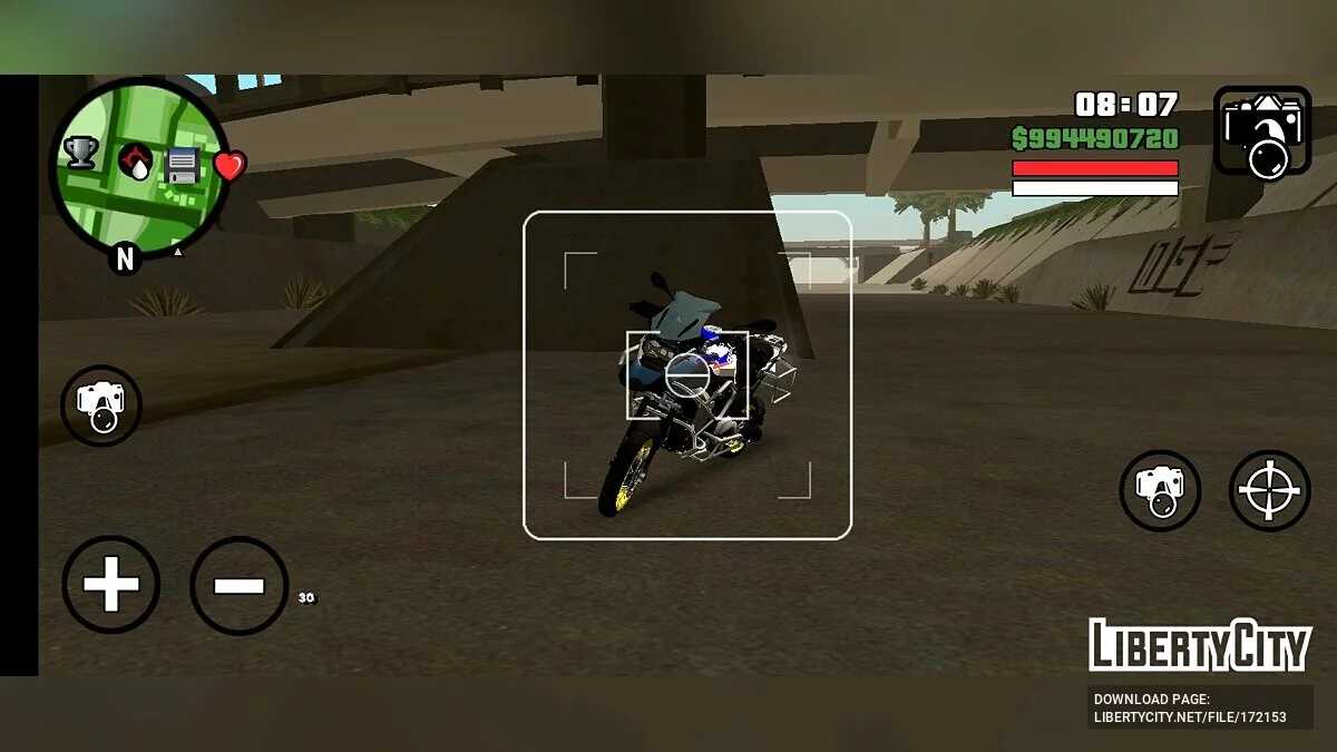 BMW R1250 G.S / GTA San Andreas (iOS, Android)