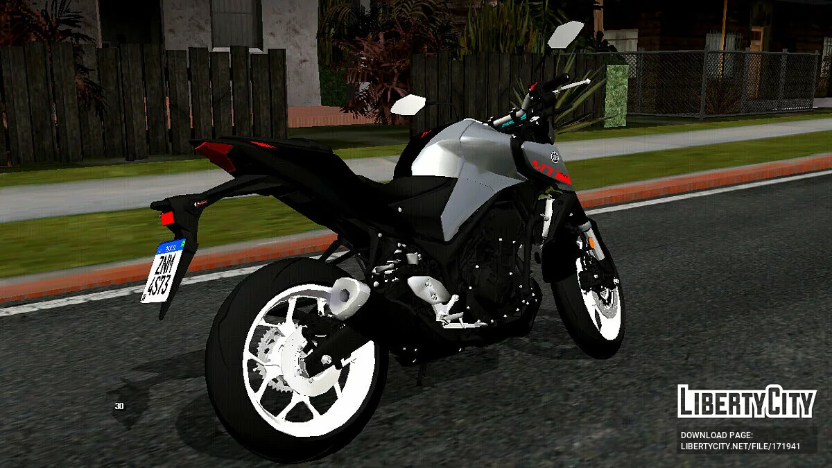 Yamaha MT-03 2021 (только DFF) / GTA San Andreas (iOS, Android)