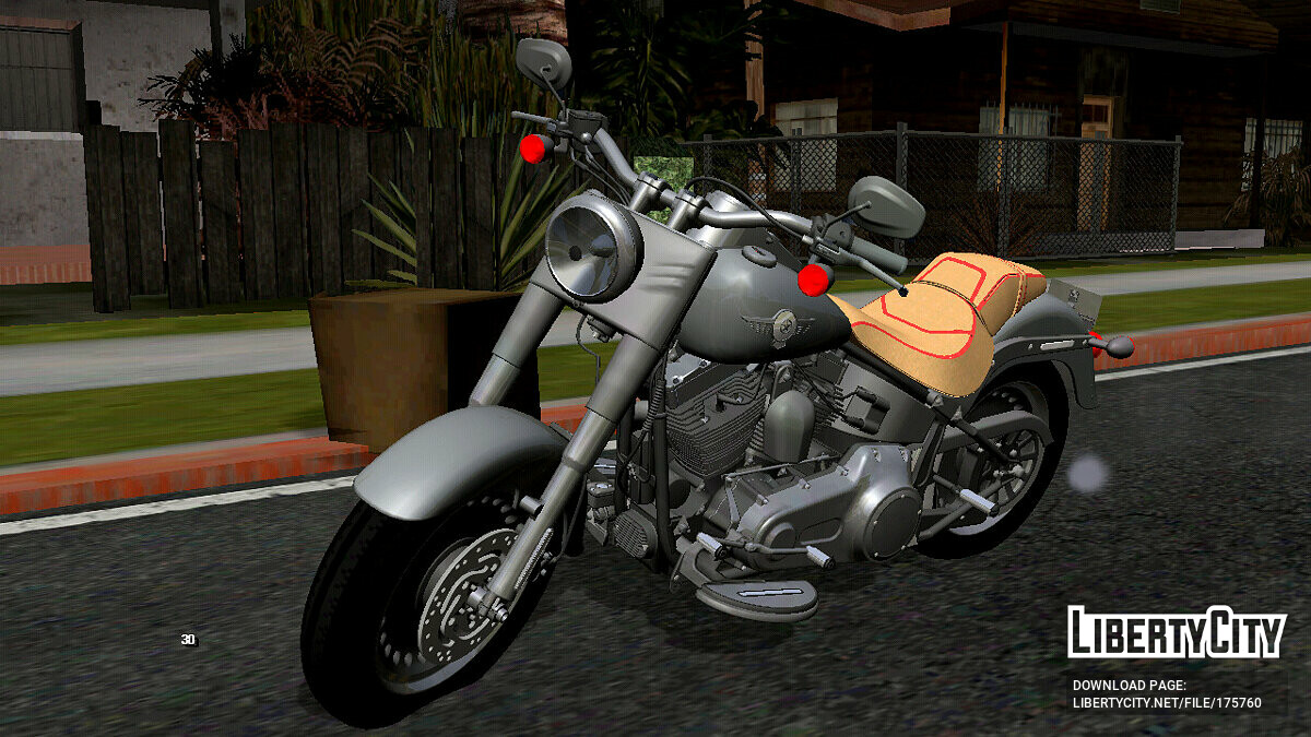 Скачать Harley-Davidson Fatboy 2010 (только DFF) для GTA San Andreas (iOS,  Android)