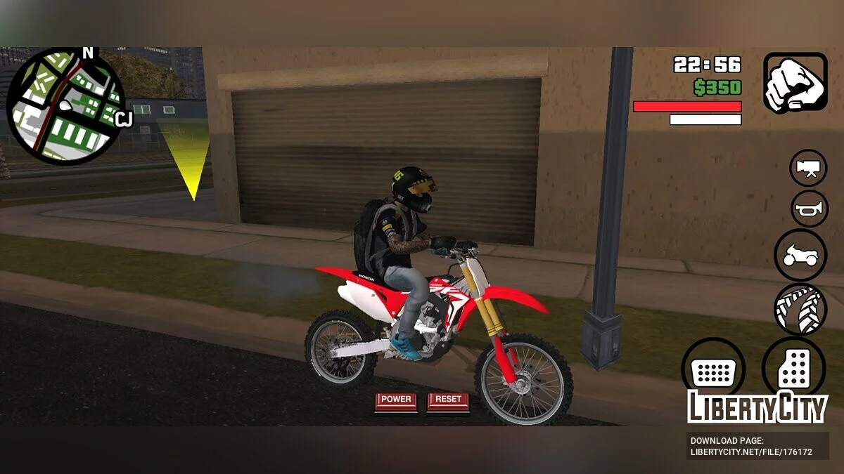Honda CRF 450 / GTA San Andreas (iOS, Android)