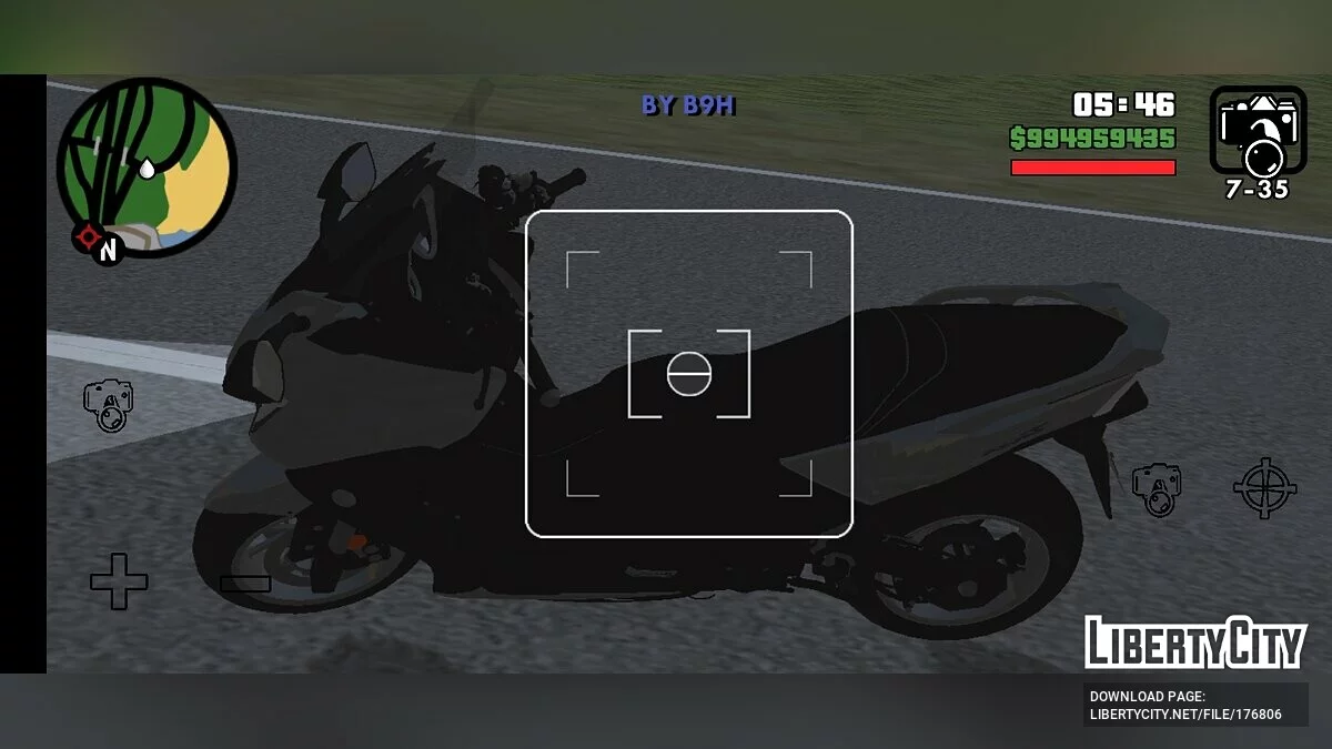 Yamaha TMAX DX / GTA San Andreas (iOS, Android)