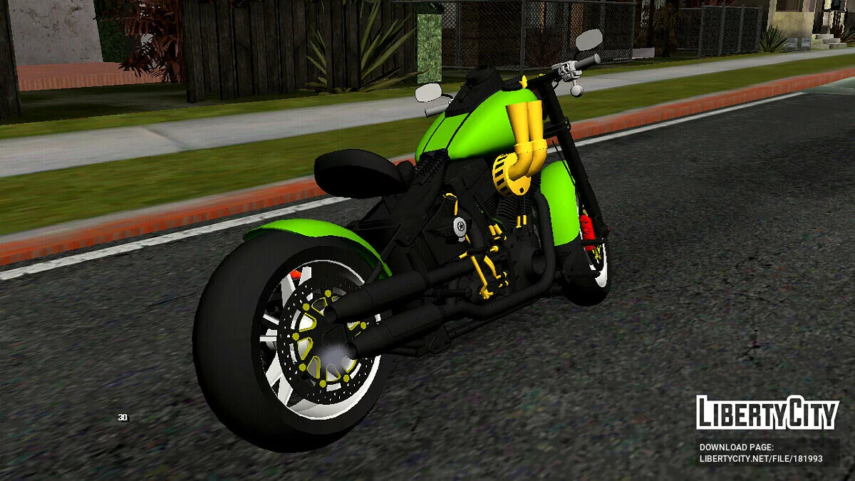 Harley Davidson Fat Boy (только DFF) / GTA San Andreas (iOS, Android)