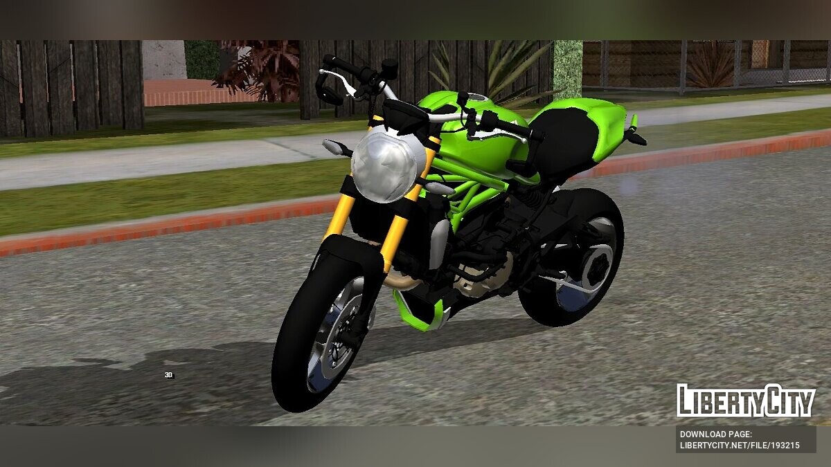 Скачать Ducati Monster 1200 (только DFF) для GTA San Andreas (iOS, Android)