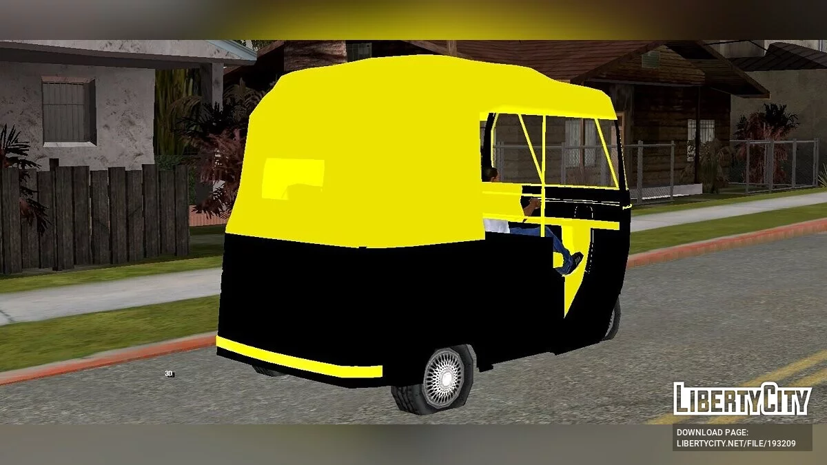 Индийский авторикша (только DFF) / GTA San Andreas (iOS, Android)