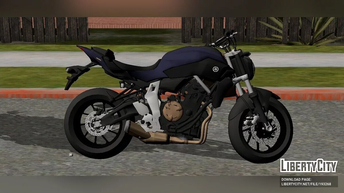 Yamaha MT 07 (только DFF) / GTA San Andreas (iOS, Android)