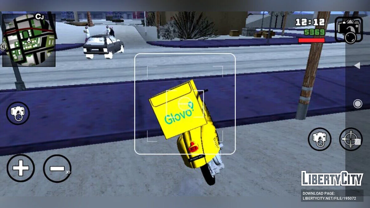Faggio Glovo Bike / GTA San Andreas (iOS, Android)