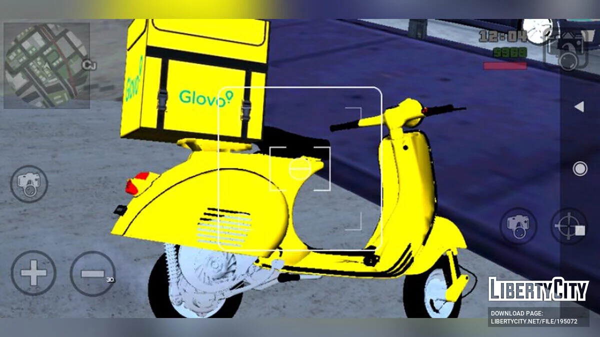 Faggio Glovo Bike / GTA San Andreas (iOS, Android)