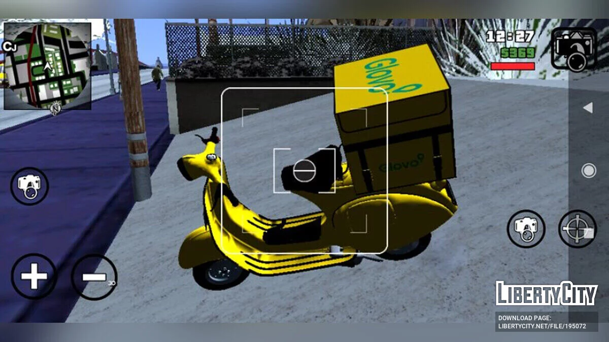Faggio Glovo Bike / GTA San Andreas (iOS, Android)