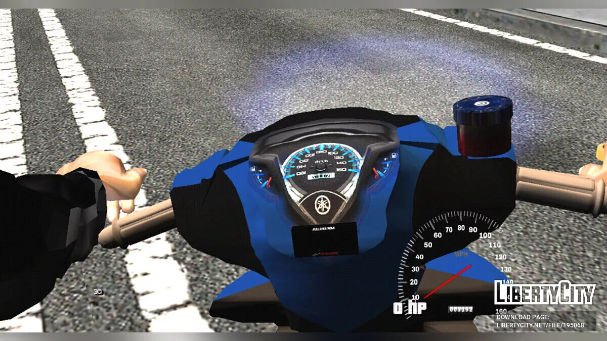 Yamaha Lagenda 115ZRFI Blue 2019 / GTA San Andreas (iOS, Android)