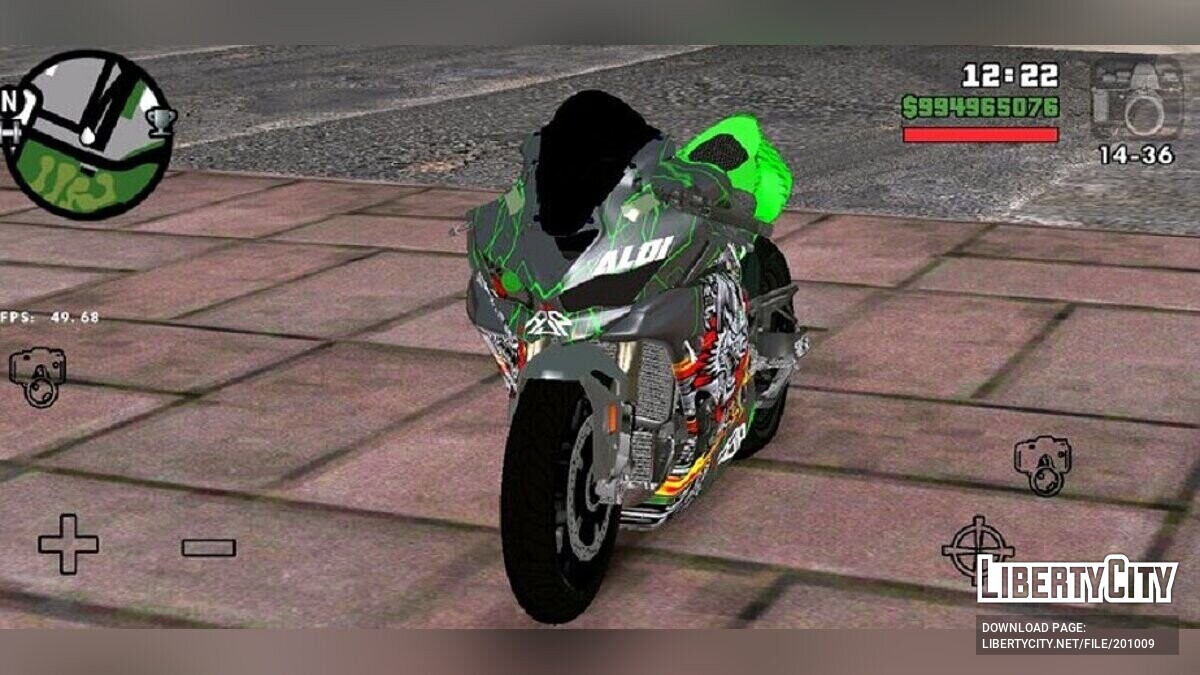 Скачать Kawasaki Ninja ZX-25R Dragon для GTA San Andreas (iOS, Android)